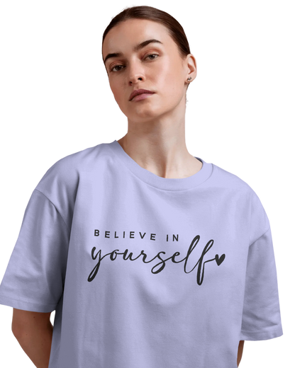 Women Oversize Tee | Printed | 100% Cotton T Shirt | Round Neck | Half Sleeves| Designed by NEOX | Vibrant Colors