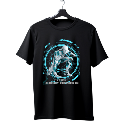 Men’s Printed Cotton T Shirt | Futuristic |Round Neck | Half Sleeves|100% Cotton | Regular Fit T-Shirt | Teens | Teen Vibes