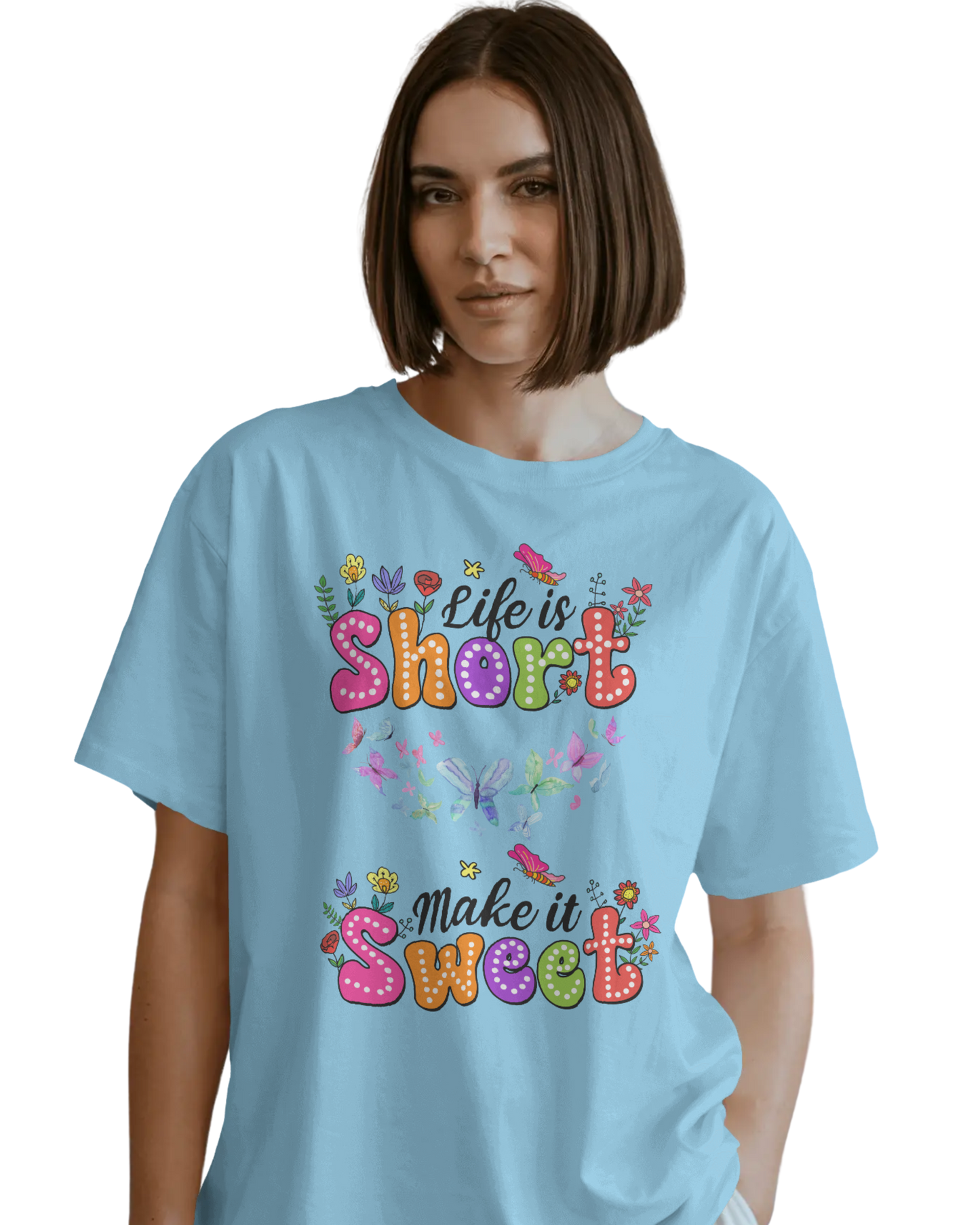Women Oversize Tee | Printed | 100% Cotton T Shirt | Round Neck | Half Sleeves| Designed by NEOX | Vibrant Colors