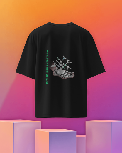 Oversize | Unisex Printed Cotton T Shirt | Round Neck | Half Sleeves|100% Cotton | Women | Men | Teen | Teen Vibes