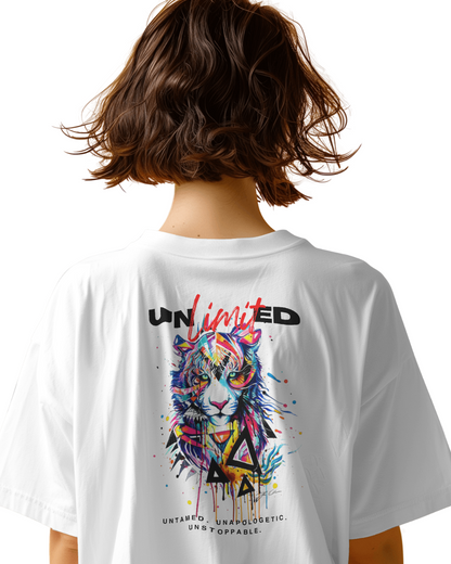 Oversize | Unisex Printed Cotton T Shirt | Round Neck | Half Sleeves|100% Cotton | Women | Men | Teen | Teen Vibes