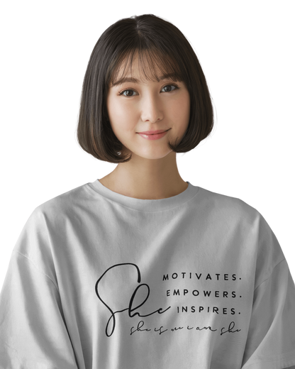 Women Oversize Tee | Printed | 100% Cotton T Shirt | Round Neck | Half Sleeves| Designed by NEOX | Vibrant Colors