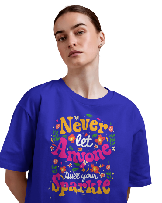 Oversize Tee Women | Printed | 100% Cotton T Shirt | Round Neck | Half Sleeves| Designed by NEOX | Vibrant Colors