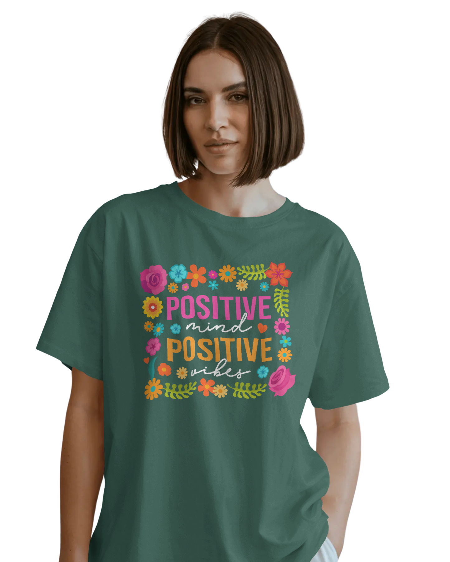 Women Oversize Tee | Printed | 100% Cotton T Shirt | Round Neck | Half Sleeves| Designed by NEOX | Vibrant Colors