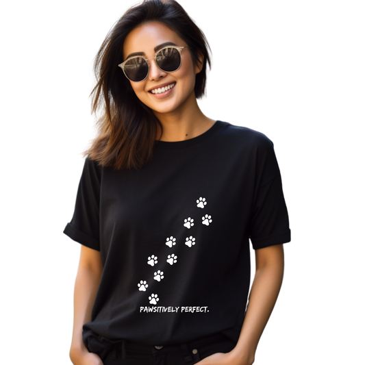 Unisex Printed Cotton T Shirt | Dog Lovers | Round Neck | Half Sleeves|100% Cotton Regular Fit T-Shirt | Women | Men |