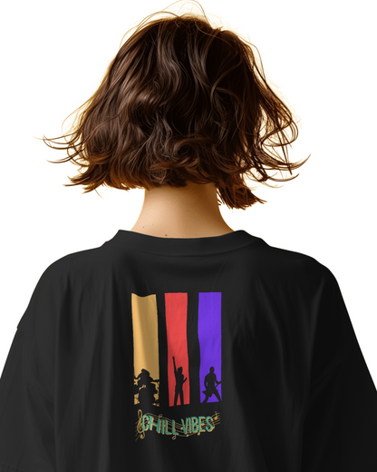 Oversize | Unisex Printed Cotton T Shirt | Round Neck | Half Sleeves|100% Cotton | Women | Men | Teen | Teen Vibes
