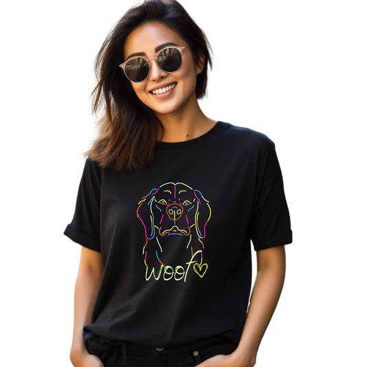 Unisex Printed Cotton T Shirt | Dog Lovers | Round Neck | Half Sleeves|100% Cotton Regular Fit T-Shirt | Women | Men |