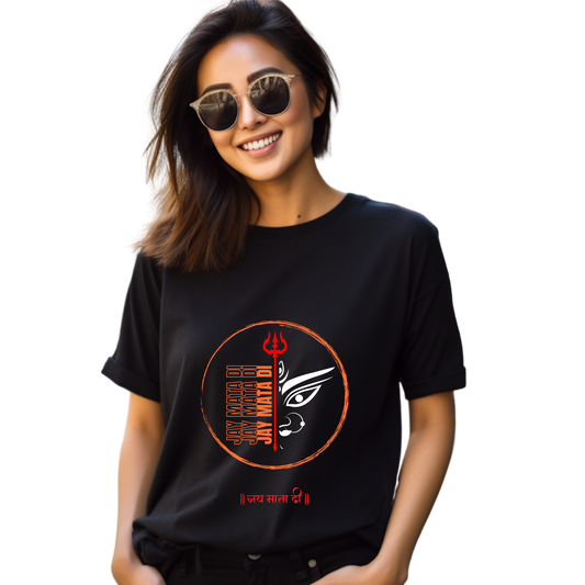 Unisex Printed Cotton T Shirt | Aastha | Trust | Belief | Round Neck | Half Sleeves|100% Cotton Regular Fit T-Shirt | Women | Men | Teen | Teen Vibes