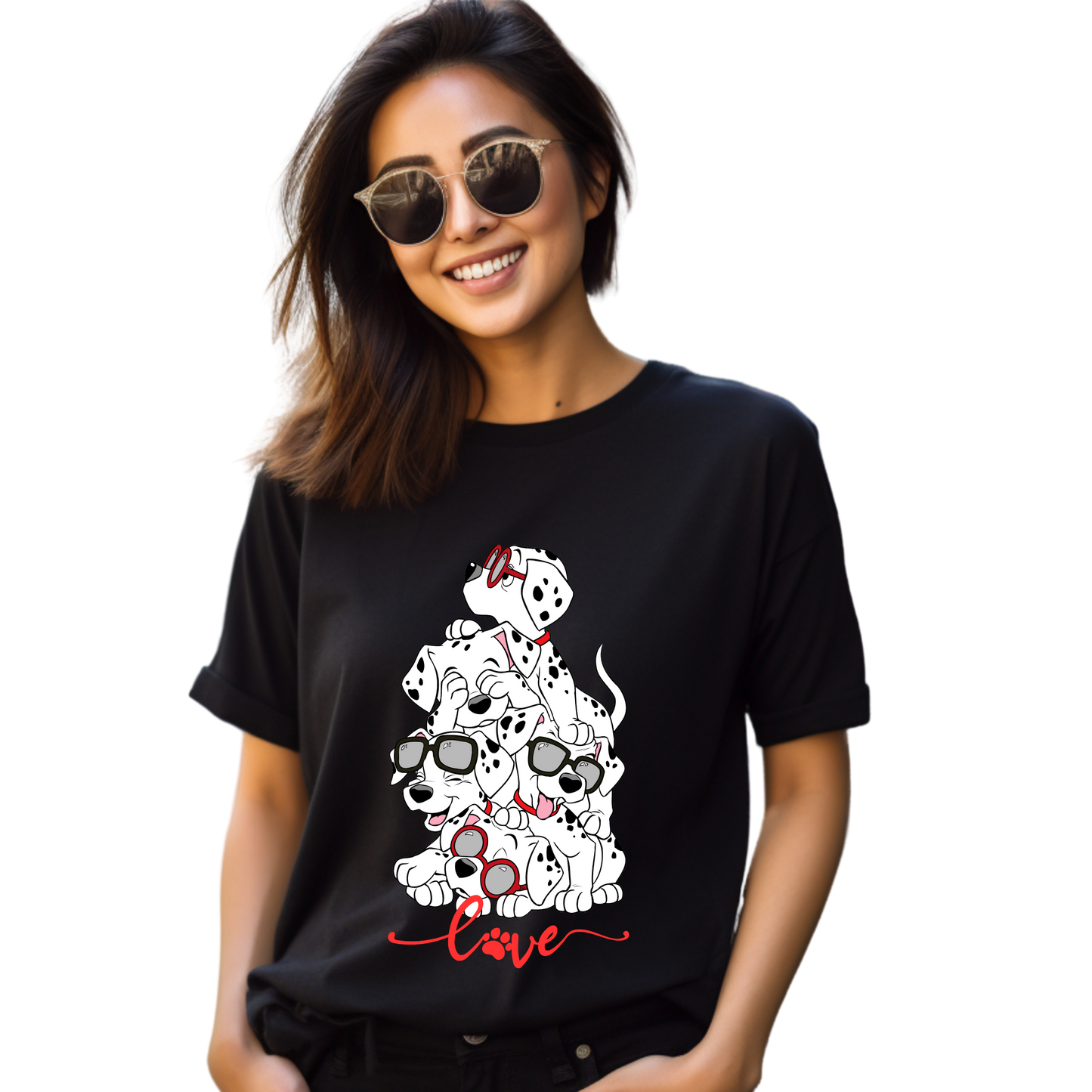 Unisex Printed Cotton T Shirt | Dog Lovers | Round Neck | Half Sleeves|100% Cotton Regular Fit T-Shirt | Women | Men |