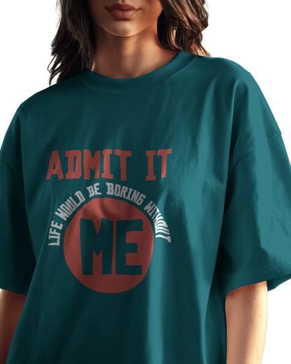 Women Oversize Tee |Street wear | Casual Wear | 100% Cotton T Shirt | Round Neck | Half Sleeves| Vibrant Colors