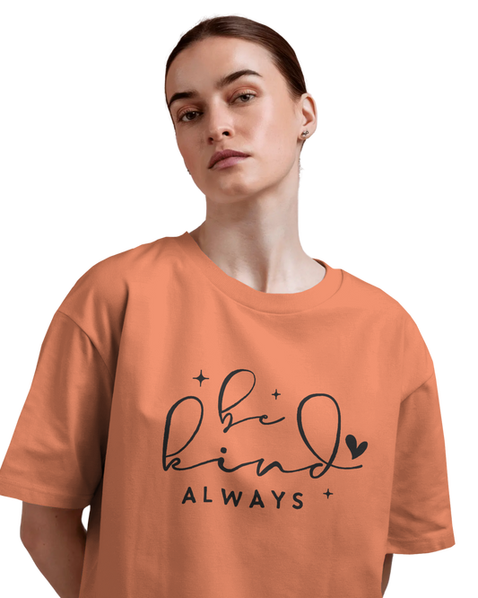 Women Oversize Tee | Printed | 100% Cotton T Shirt | Round Neck | Half Sleeves| Designed by NEOX | Vibrant Colors