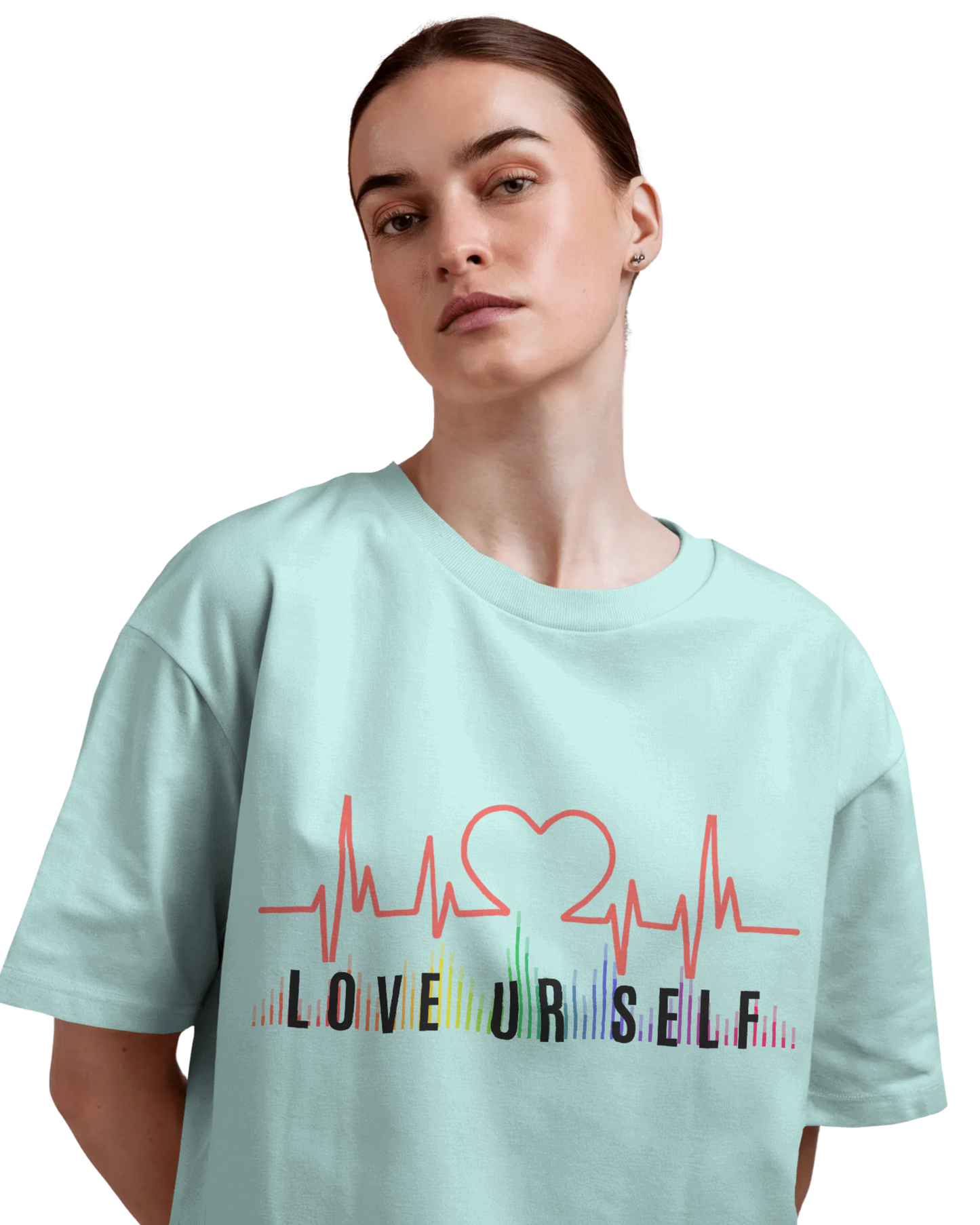 Women Oversize Tee | Printed | 100% Cotton T Shirt | Round Neck | Half Sleeves| Designed by NEOX | Vibrant Colors