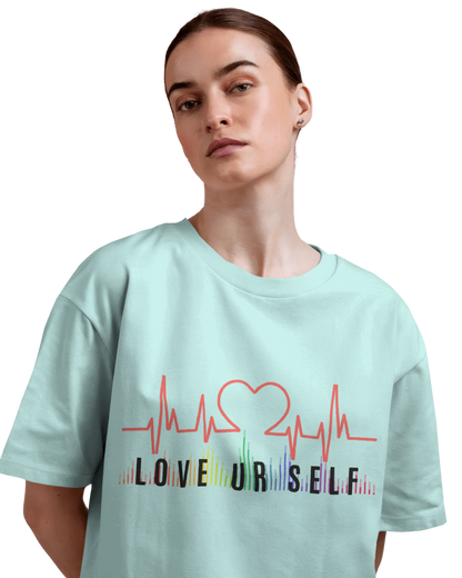Women Oversize Tee | Printed | 100% Cotton T Shirt | Round Neck | Half Sleeves| Designed by NEOX | Vibrant Colors