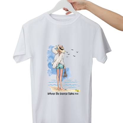 Women Printed Cotton T Shirt | Round Neck | Half Sleeves| 100% Cotton | Regular Fit T-Shirt | Teen | Teen Vibes