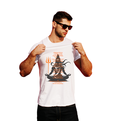 Unisex Printed Cotton T Shirt | Aastha | Round Neck | Half Sleeves|100% Cotton Regular Fit T-Shirt | Women | Men |