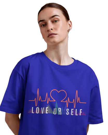 Women Oversize Tee | Printed | 100% Cotton T Shirt | Round Neck | Half Sleeves| Designed by NEOX | Vibrant Colors