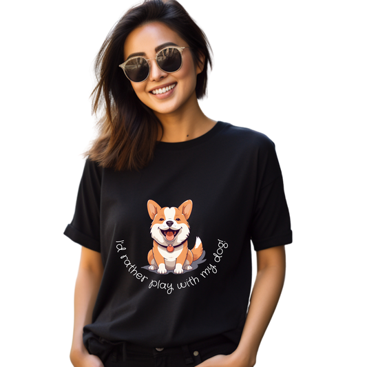 Unisex Printed Cotton T Shirt | Dog Lovers | Round Neck | Half Sleeves|100% Cotton Regular Fit T-Shirt | Women | Men |