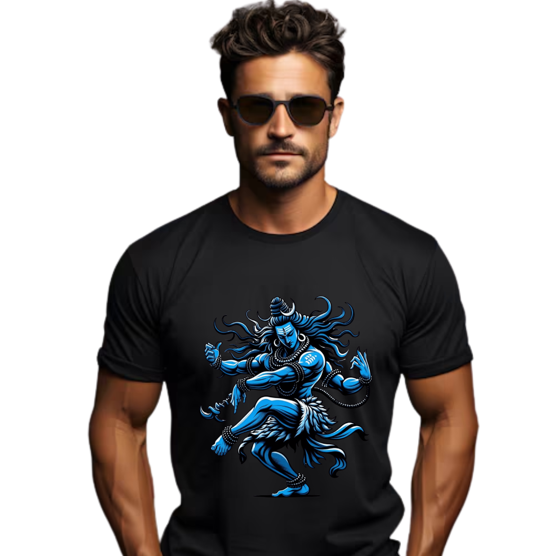 Unisex Printed Cotton T Shirt | Aastha | Round Neck | Half Sleeves|100% Cotton Regular Fit T-Shirt | Women | Men |