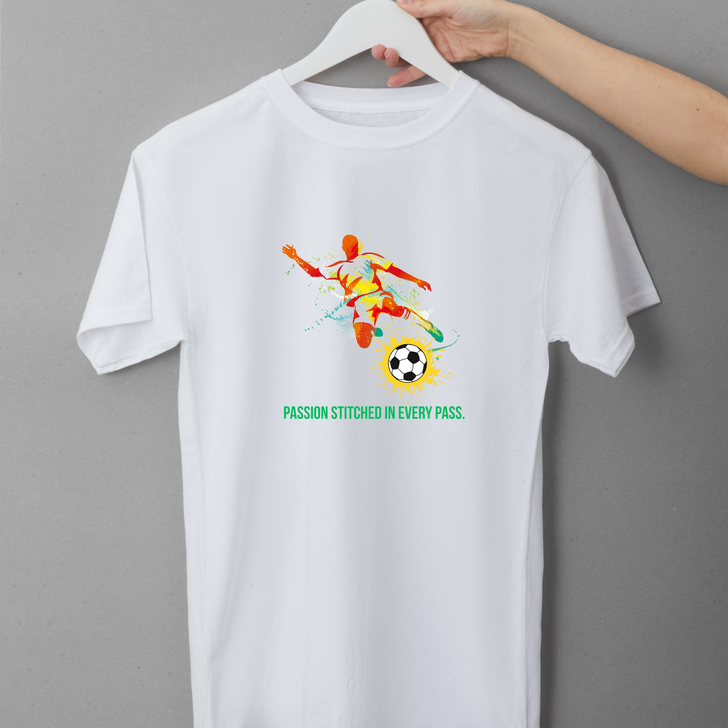 Men’s Printed Cotton T Shirt | Foot Ball |Round Neck | Half Sleeves|100% Cotton | Regular Fit T-Shirt | Teens | Teen Vibes