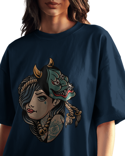 Women Oversize Tee |Street wear | Casual Wear | 100% Cotton T Shirt | Round Neck | Half Sleeves| Vibrant Colors