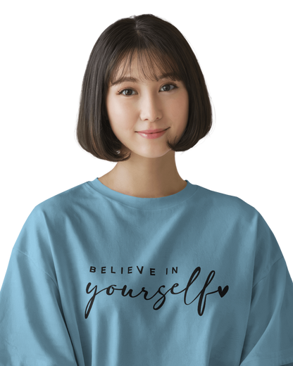 Women Oversize Tee | Printed | 100% Cotton T Shirt | Round Neck | Half Sleeves| Designed by NEOX | Vibrant Colors