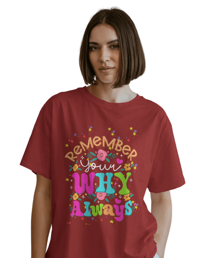 Women Oversize Tee | Printed | 100% Cotton T Shirt | Round Neck | Half Sleeves| Designed by NEOX | Vibrant Colors