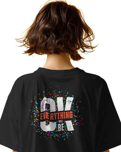 Oversize | Unisex Printed Cotton T Shirt | Round Neck | Half Sleeves|100% Cotton | Women | Men | Teen | Teen Vibes