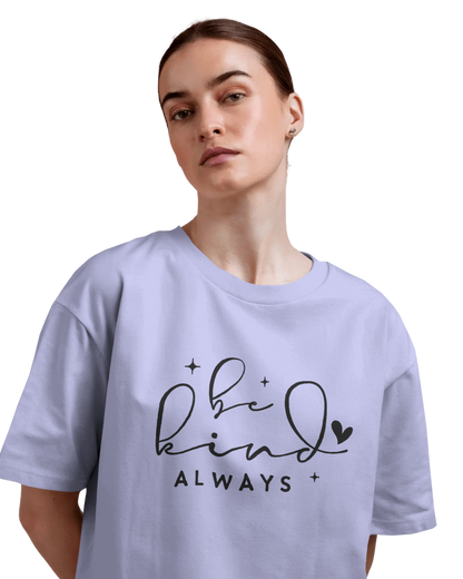 Women Oversize Tee | Printed | 100% Cotton T Shirt | Round Neck | Half Sleeves| Designed by NEOX | Vibrant Colors