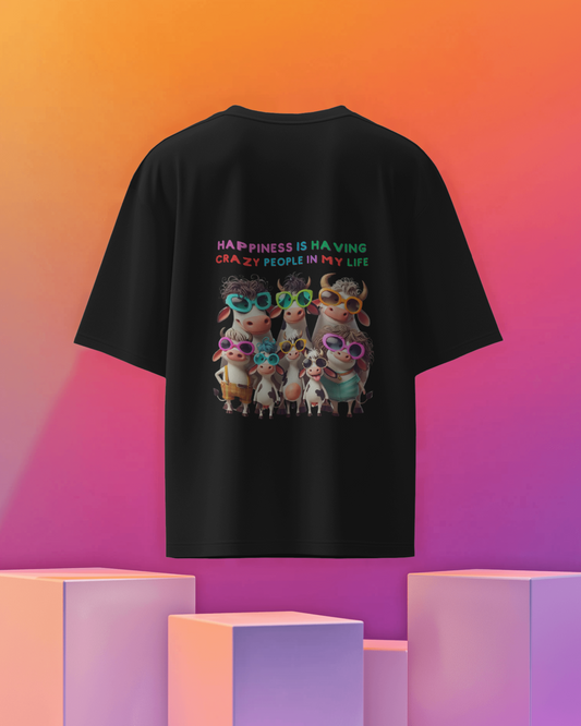 Oversize | Unisex Printed Cotton T Shirt | Round Neck | Half Sleeves|100% Cotton | Women | Men | Teen | Teen Vibes