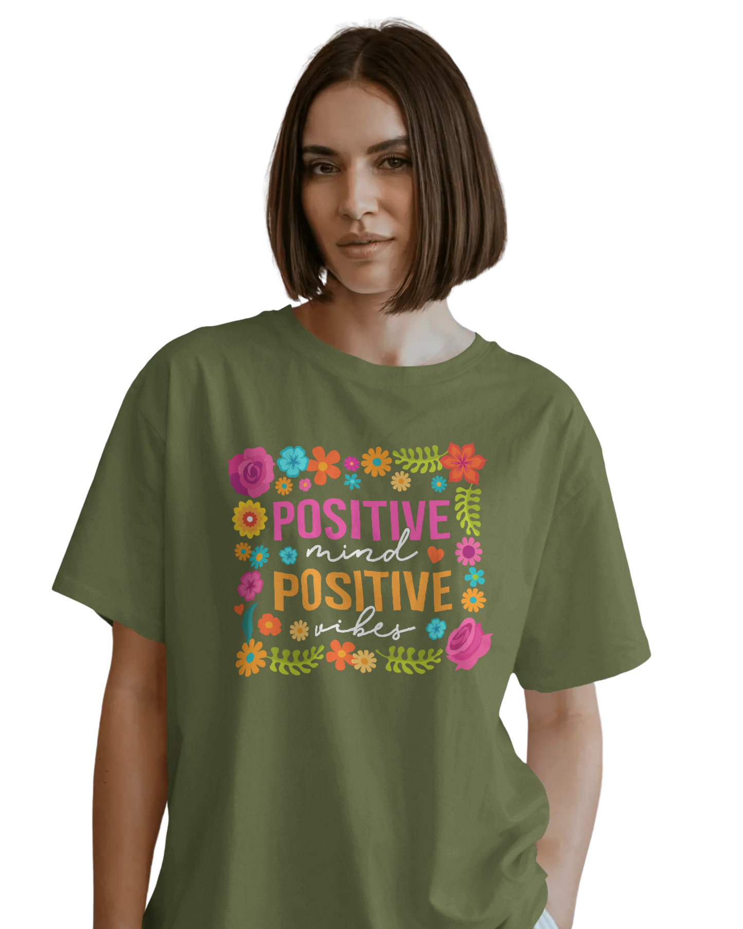 Women Oversize Tee | Printed | 100% Cotton T Shirt | Round Neck | Half Sleeves| Designed by NEOX | Vibrant Colors