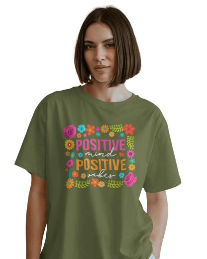 Women Oversize Tee | Printed | 100% Cotton T Shirt | Round Neck | Half Sleeves| Designed by NEOX | Vibrant Colors