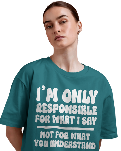 Women Oversize Tee |Street wear | Casual Wear | 100% Cotton T Shirt | Round Neck | Half Sleeves| Vibrant Colors