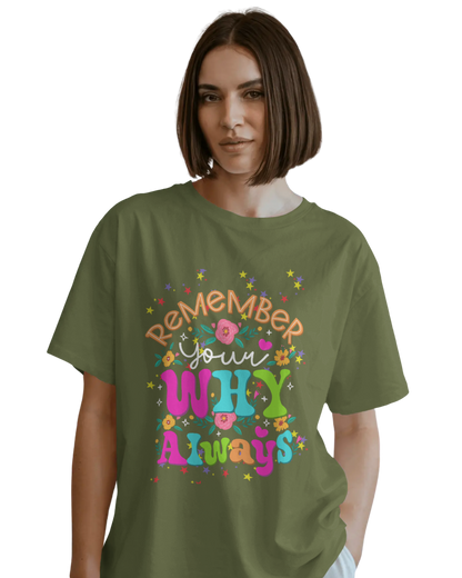 Women Oversize Tee | Printed | 100% Cotton T Shirt | Round Neck | Half Sleeves| Designed by NEOX | Vibrant Colors
