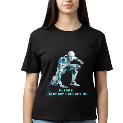 Men’s Printed Cotton T Shirt | Futuristic |Round Neck | Half Sleeves|100% Cotton | Regular Fit T-Shirt | Teens | Teen Vibes