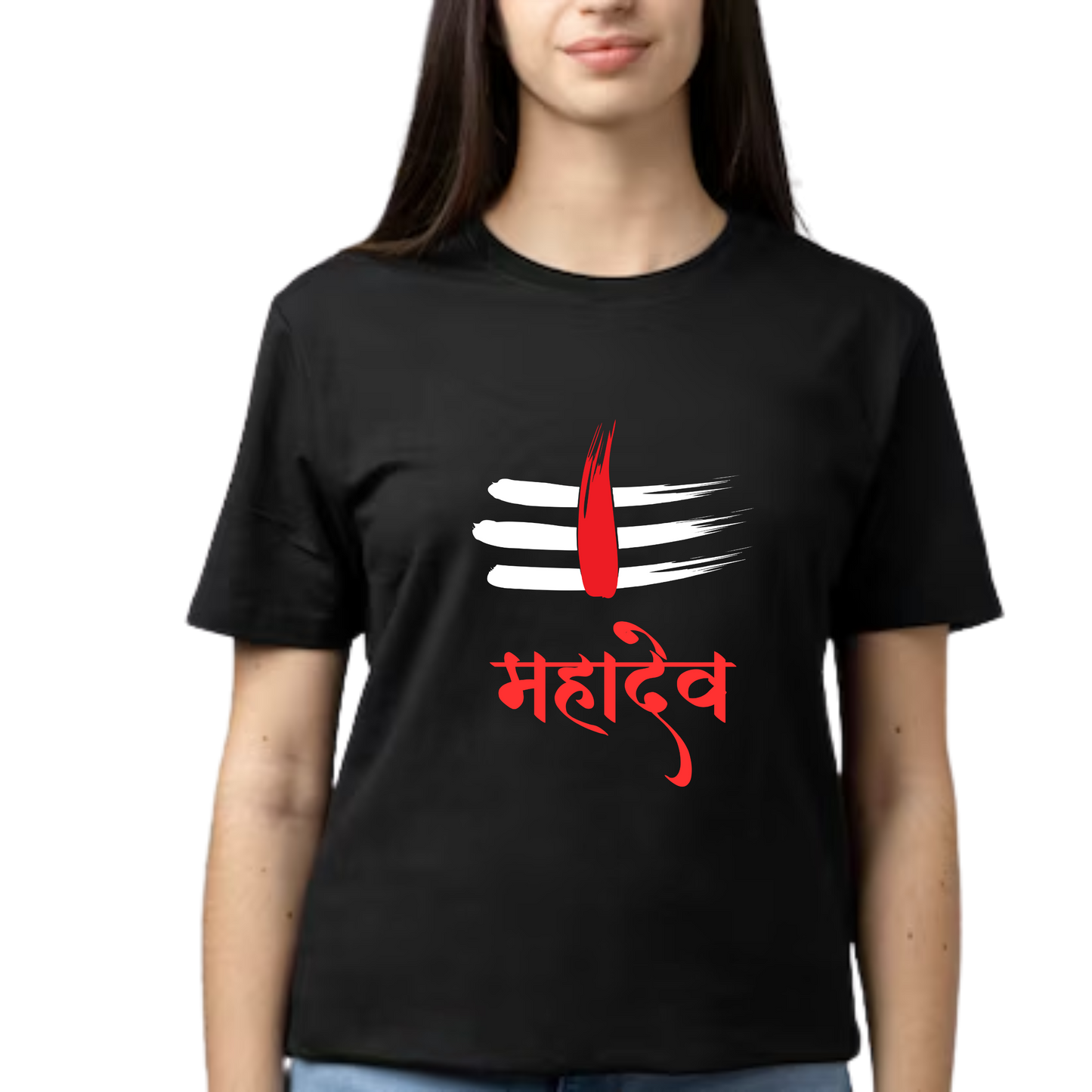 Unisex Printed Cotton T Shirt | Aastha | Trust | Belief | Round Neck | Half Sleeves|100% Cotton Regular Fit T-Shirt | Women | Men | Teen | Teen Vibes