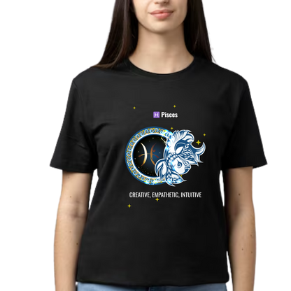 Unisex Printed Cotton T Shirt | Astro | Round Neck | Half Sleeves|100% Cotton Regular Fit T-Shirt | Women | Men | Teen | Teen Vibes