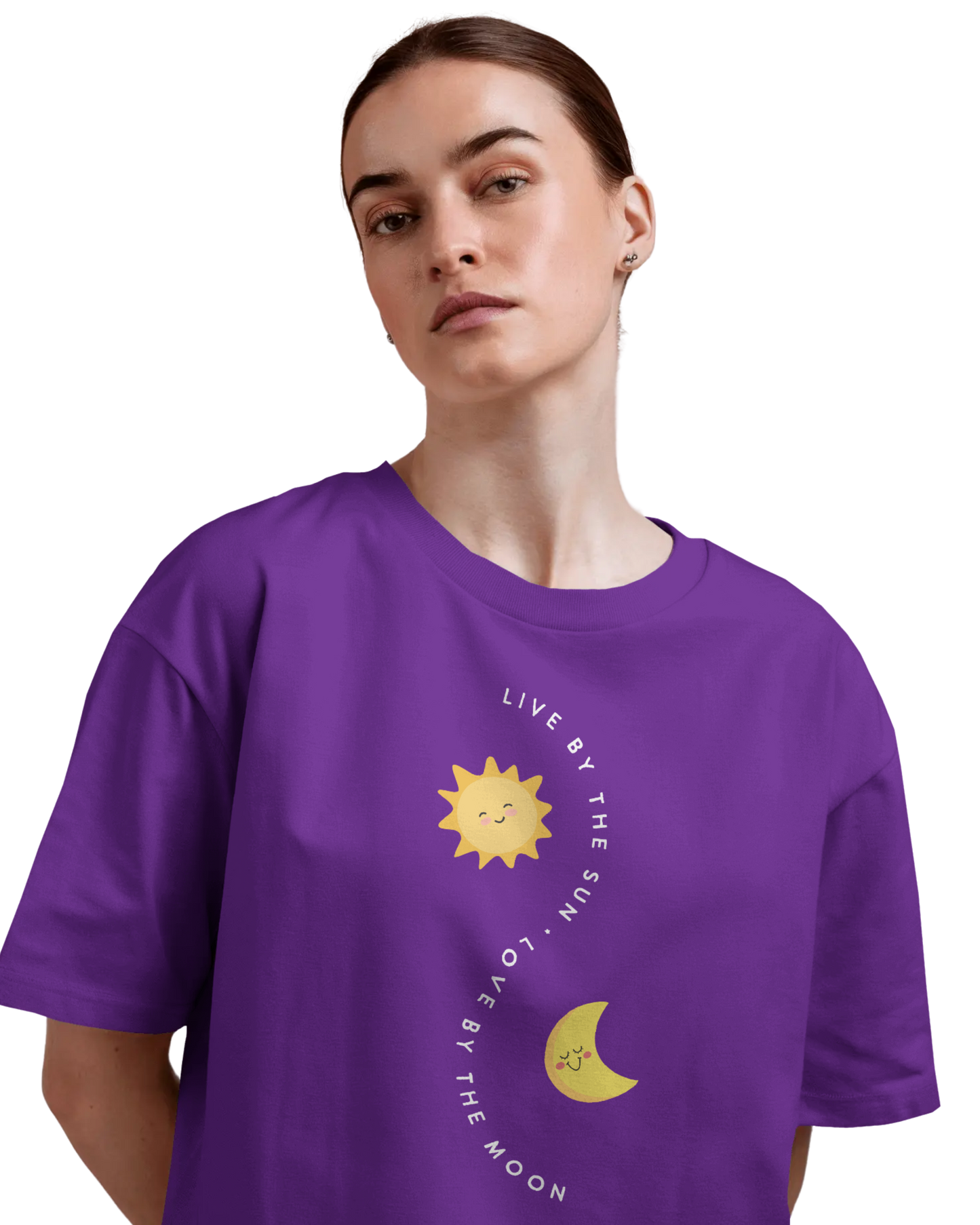 Women Oversize Tee | Printed | 100% Cotton T Shirt | Round Neck | Half Sleeves| Designed by NEOX | Vibrant Colors