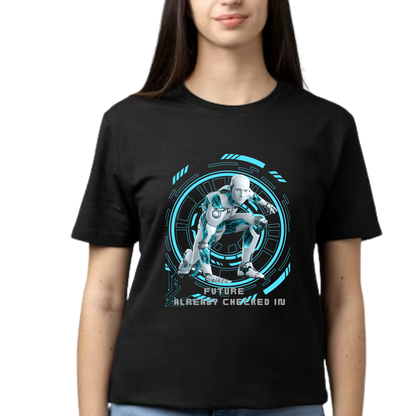 Men’s Printed Cotton T Shirt | Futuristic |Round Neck | Half Sleeves|100% Cotton | Regular Fit T-Shirt | Teens | Teen Vibes