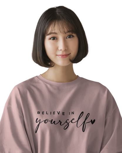 Women Oversize Tee | Printed | 100% Cotton T Shirt | Round Neck | Half Sleeves| Designed by NEOX | Vibrant Colors