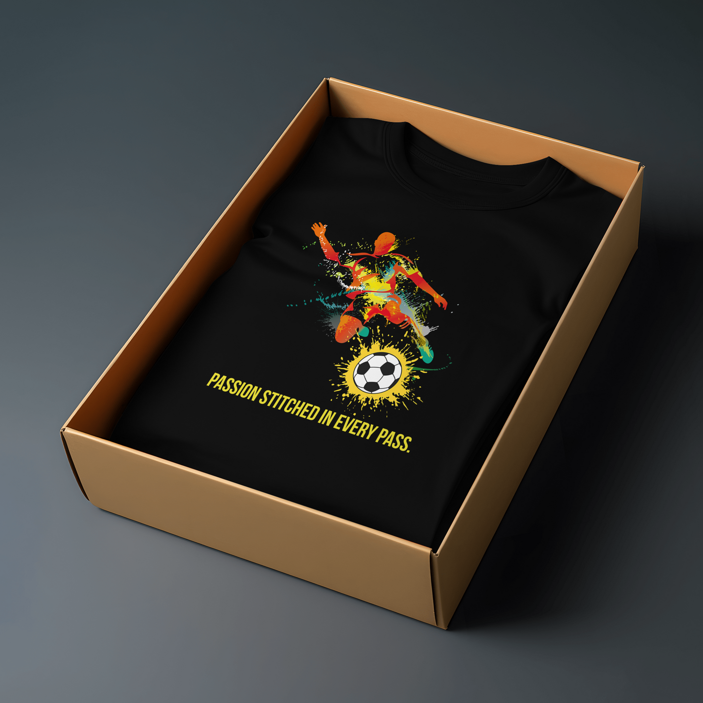 Men’s Printed Cotton T Shirt | Foot Ball |Round Neck | Half Sleeves|100% Cotton | Regular Fit T-Shirt | Teens | Teen Vibes