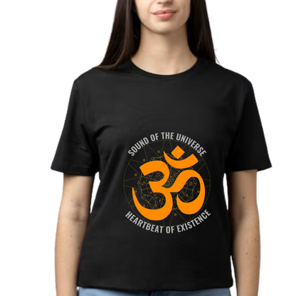 Unisex Printed Cotton T Shirt | Aastha | Trust | Belief | Round Neck | Half Sleeves|100% Cotton Regular Fit T-Shirt | Women | Men | Teen | Teen Vibes