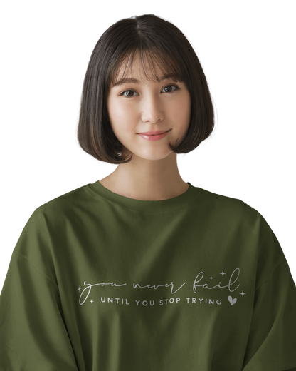 Women Oversize Tee | Printed | 100% Cotton T Shirt | Round Neck | Half Sleeves| Designed by NEOX | Vibrant Colors