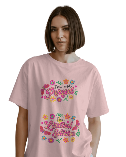 Women Oversize Tee | Printed | 100% Cotton T Shirt | Round Neck | Half Sleeves| Designed by NEOX | Vibrant Colours