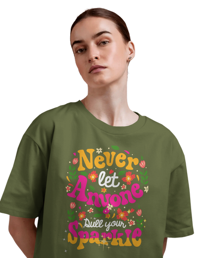 Oversize Tee Women | Printed | 100% Cotton T Shirt | Round Neck | Half Sleeves| Designed by NEOX | Vibrant Colors