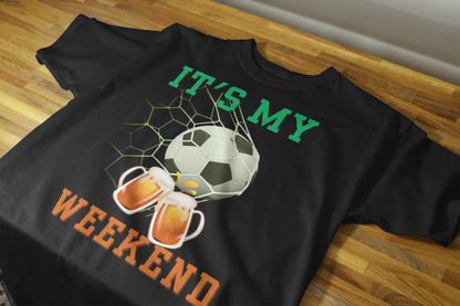 Men’s Printed Cotton T Shirt | Weekend |Round Neck | Half Sleeves|100% Cotton | Regular Fit T-Shirt | Teens | Teen Vibes