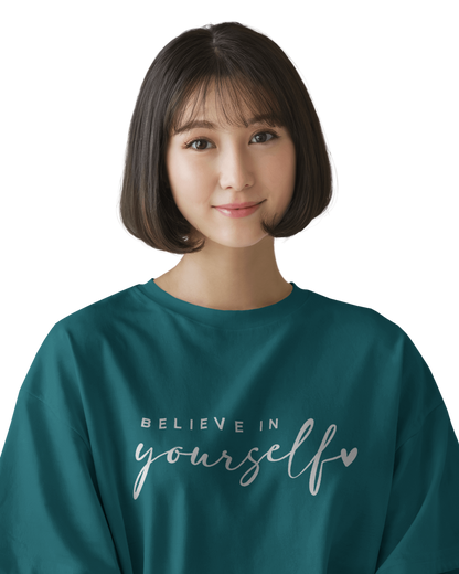 Women Oversize Tee | Printed | 100% Cotton T Shirt | Round Neck | Half Sleeves| Designed by NEOX | Vibrant Colors