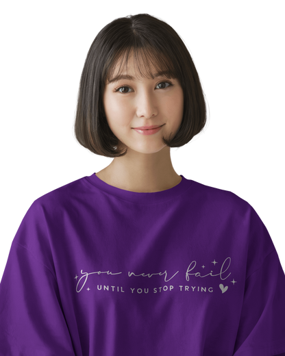 Women Oversize Tee | Printed | 100% Cotton T Shirt | Round Neck | Half Sleeves| Designed by NEOX | Vibrant Colors