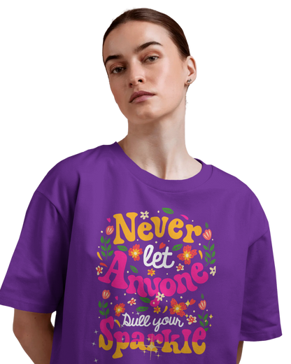 Oversize Tee Women | Printed | 100% Cotton T Shirt | Round Neck | Half Sleeves| Designed by NEOX | Vibrant Colors