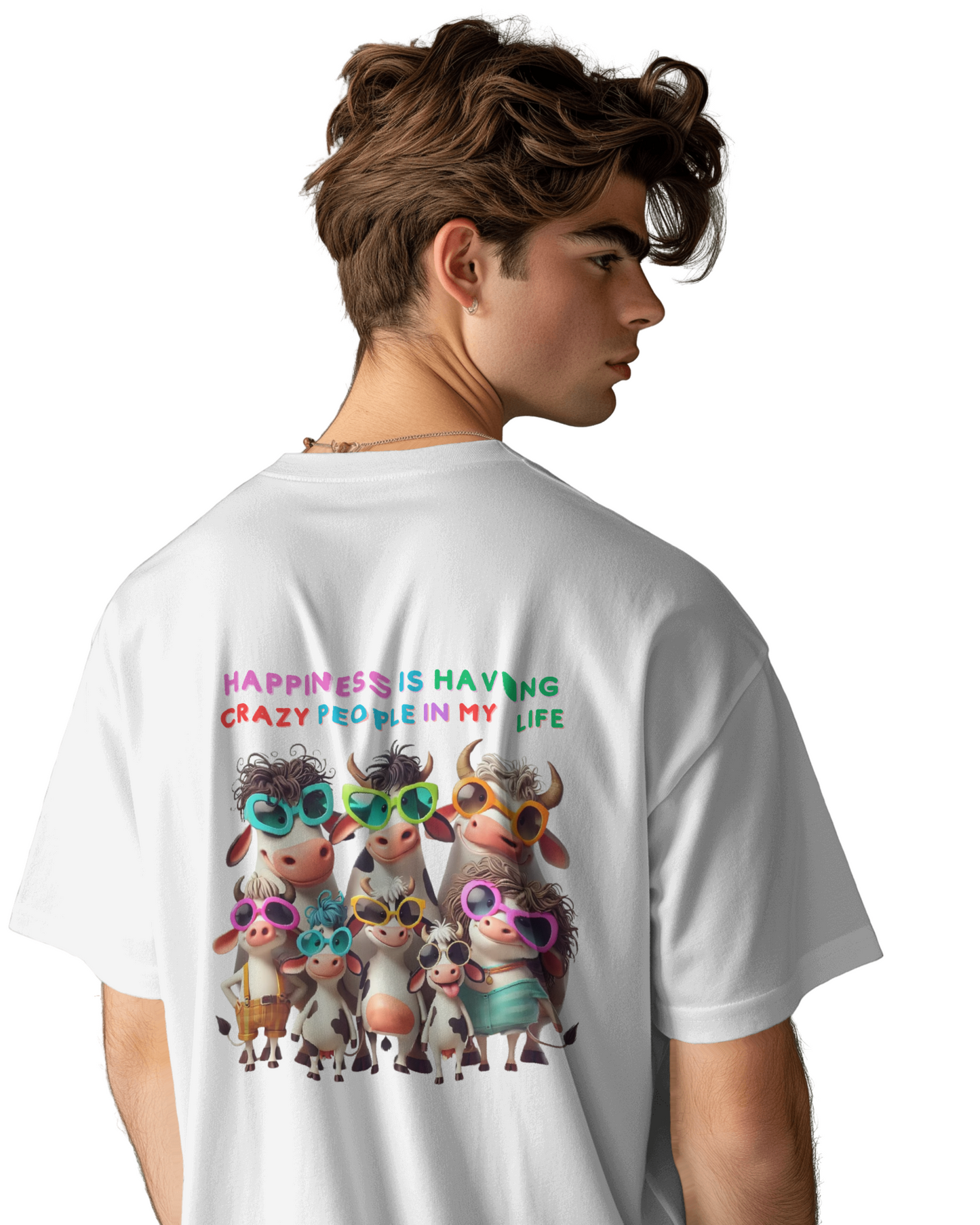 Oversize | Unisex Printed Cotton T Shirt | Round Neck | Half Sleeves|100% Cotton | Women | Men | Teen | Teen Vibes