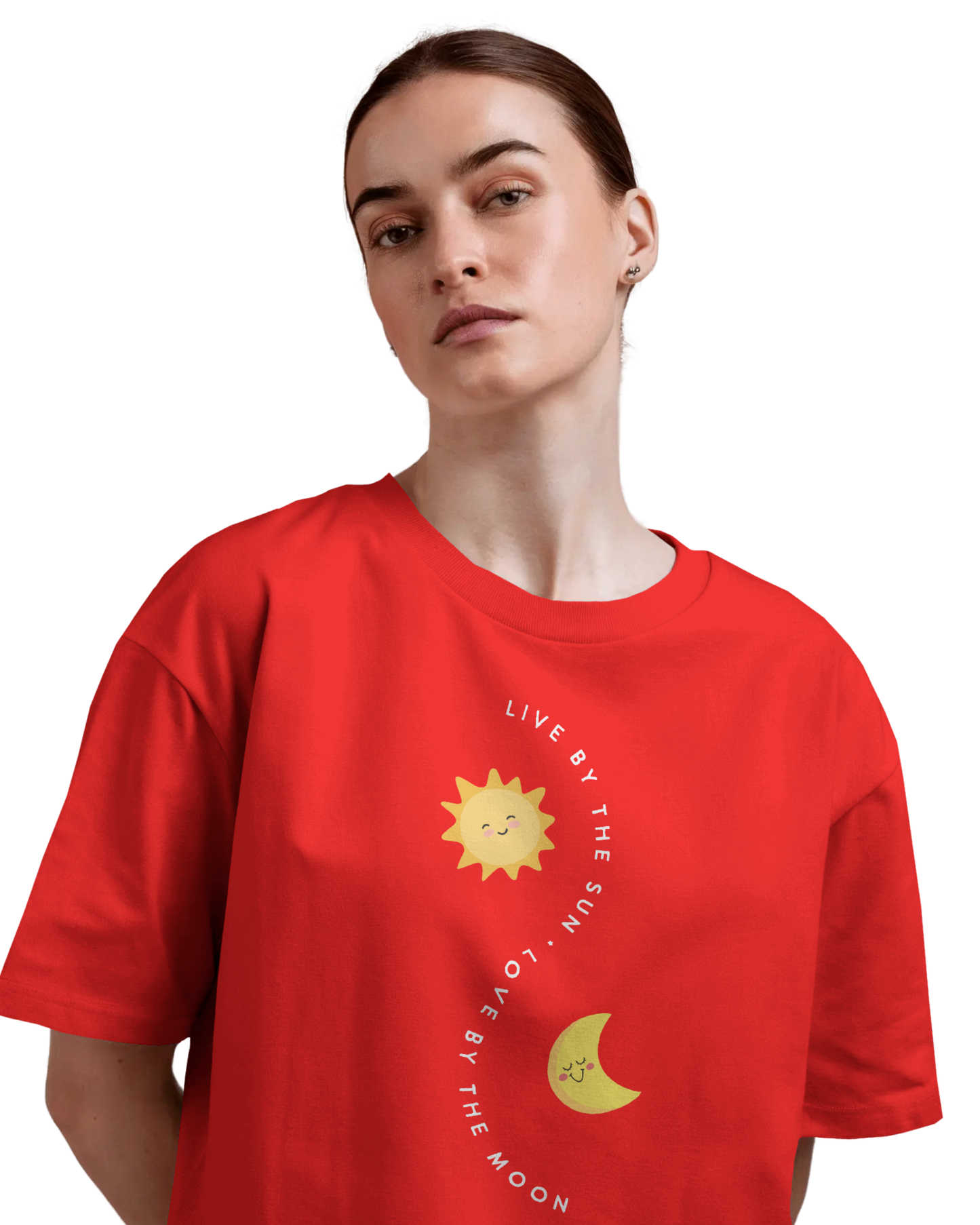 Women Oversize Tee | Printed | 100% Cotton T Shirt | Round Neck | Half Sleeves| Designed by NEOX | Vibrant Colors